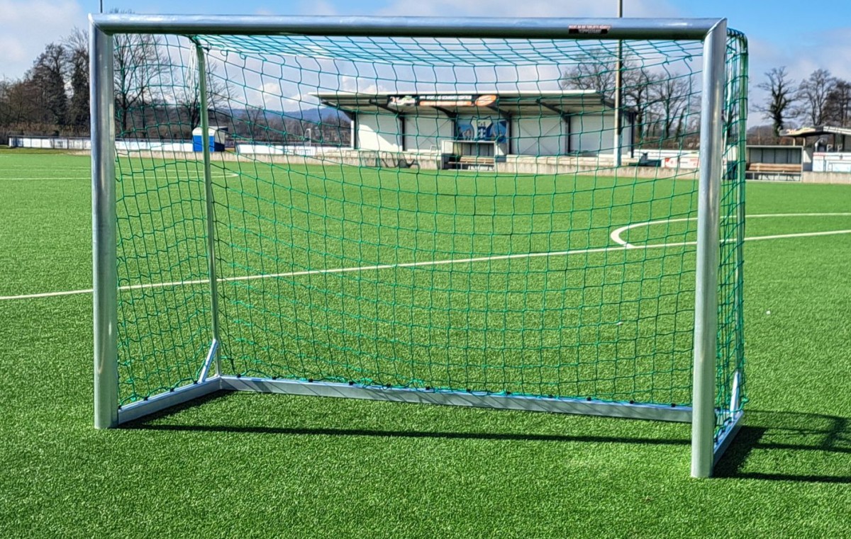 Aluminium Fußballtor 3x2m Ovalprofil 100 120 Vollverschweißt