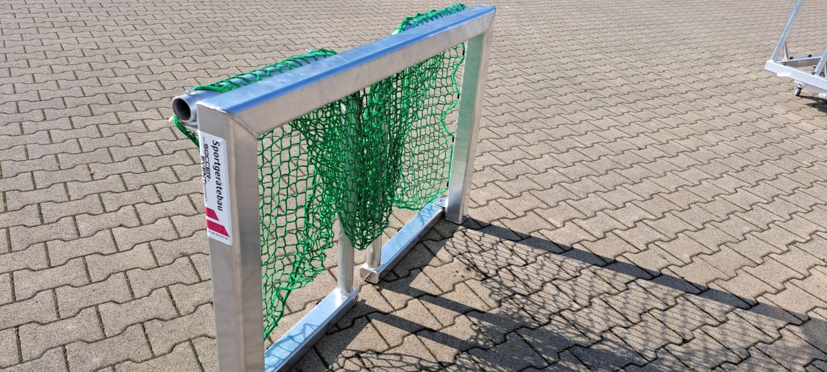 Aluminium Fußballtor 1,2 x 0,8m klappbare Netzbügel